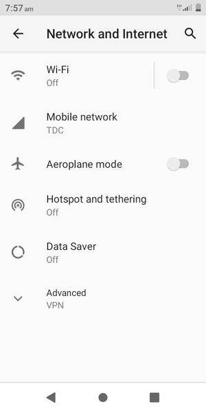 Select Hotspot and tethering