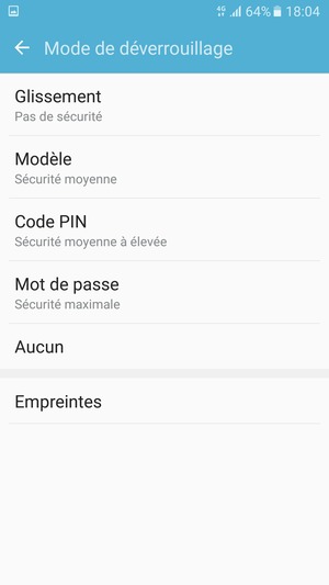 Sélectionnez Modèle