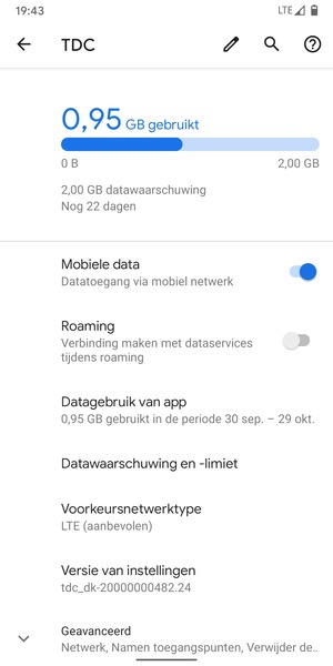 Selecteer Voorkeursnetwerktype