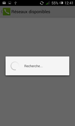 Veuillez attendre la fin de la recherche