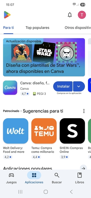 Seleccione Buscar