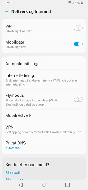 Velg Mobilnettverk