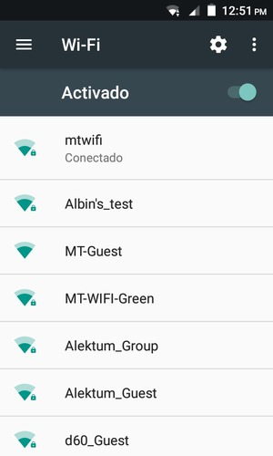 Ahora está conectado a la red Wi-Fi