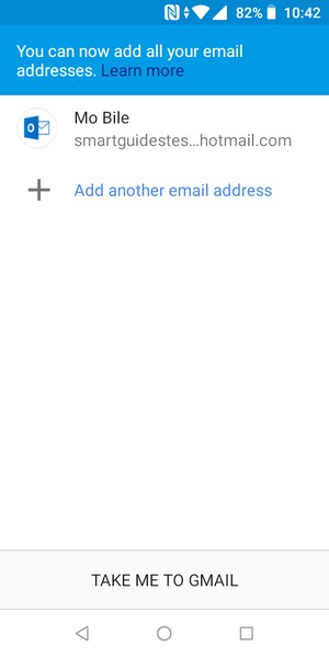 Select TAKE ME TO GMAIL