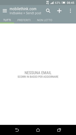 Il tuo account è pronto per l'uso
