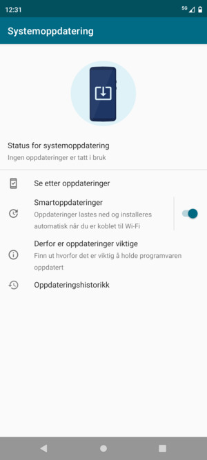 Velg Se etter oppdateringer