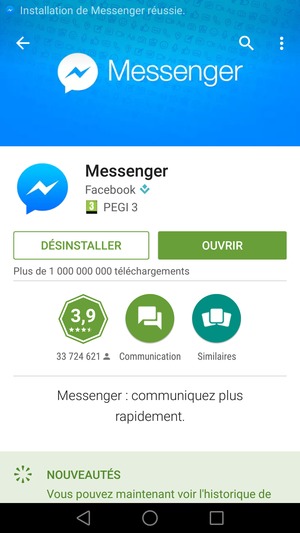Sélectionnez OUVRIR