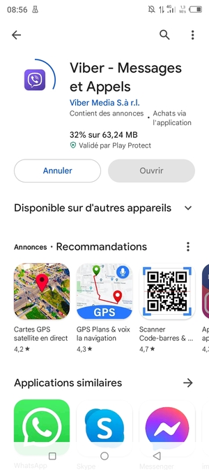 Veuillez attendre la fin de la procédure d'installation