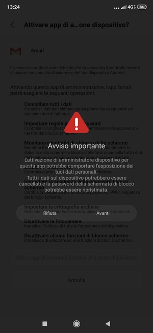 Seleziona Avanti