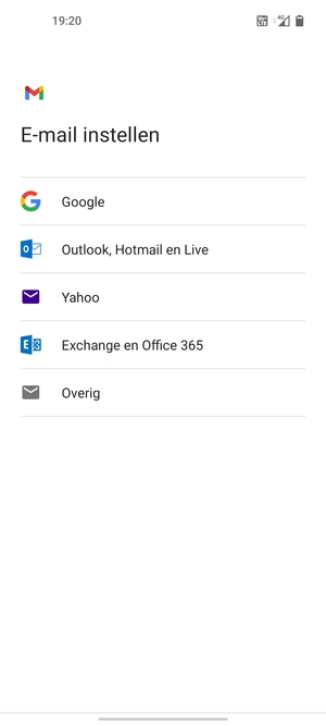 Selecteer Google