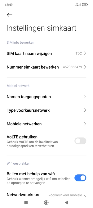 Selecteer Namen toegangspunten