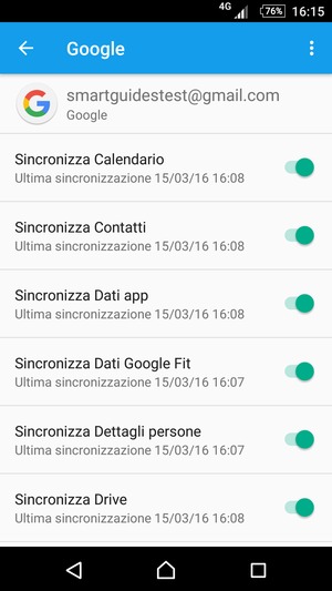 Seleziona il tasto Menu