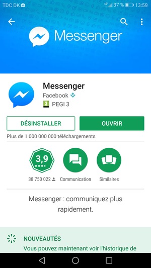 Sélectionnez OUVRIR