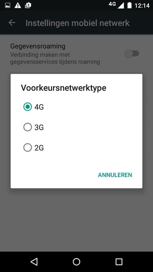 Selecteer uw voorkeursoptie