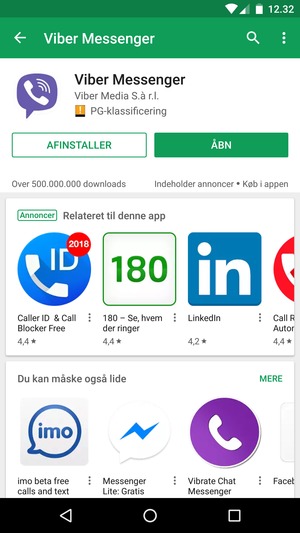 Vælg ÅBN