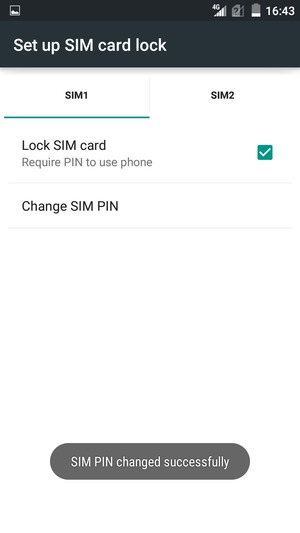 Your SIM PIN has been changed