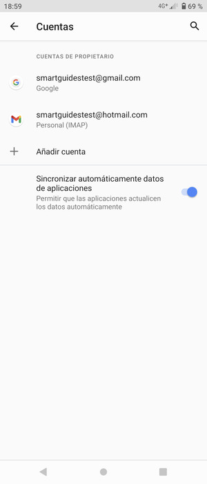 Seleccione su cuenta Google