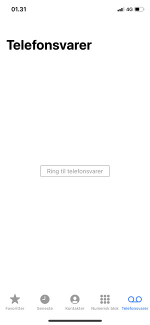 Vælg Ring til telefonsvarer