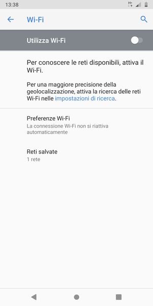 Attiva Wi-Fi