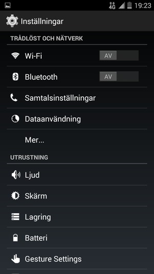 Välj Mer...