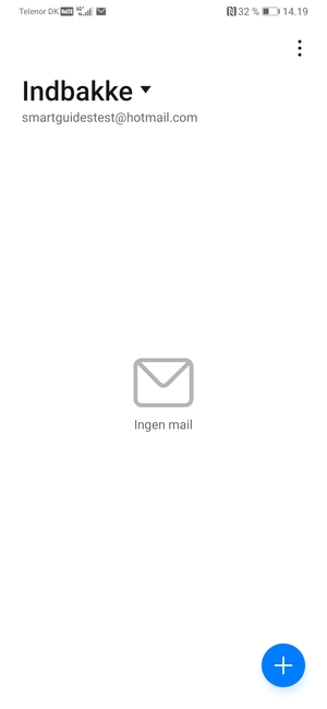 Din Hotmail er klar til brug