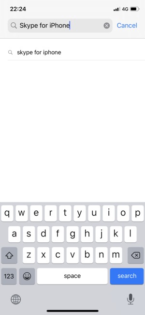 Enter the app name and select search