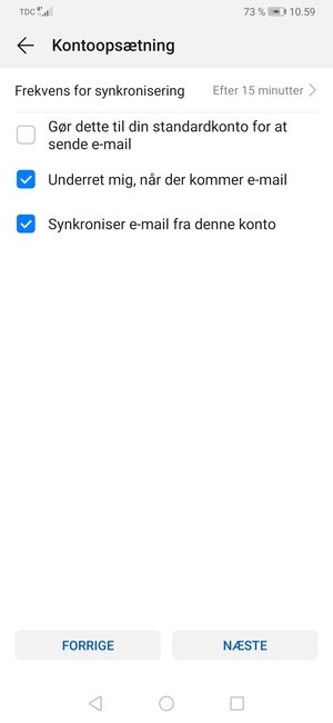 Vælg NÆSTE