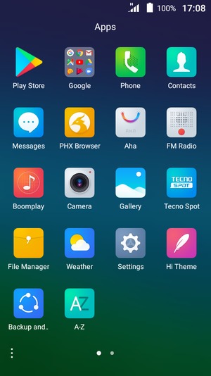 Select Settings