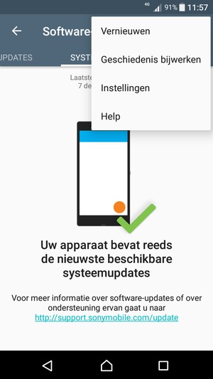 Selecteer Vernieuwen