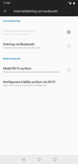 Välj Konfigurera trådlös surfzon via Wi-Fi