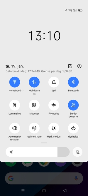 Slå av Wi-Fi og Bluetooth