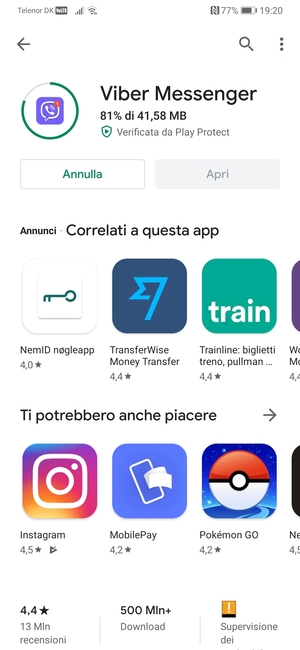Attendi il completamento del processo di installazione