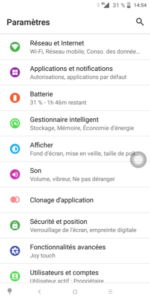 Sélectionnez Batterie