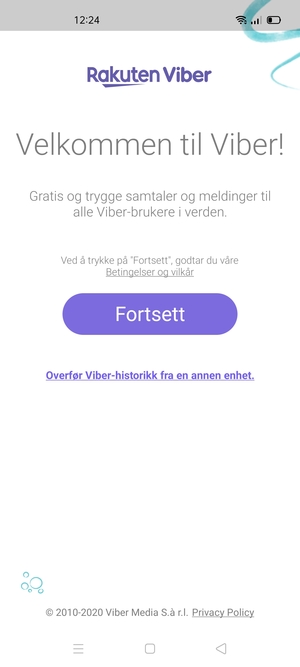 Applikasjonen er klar til bruk