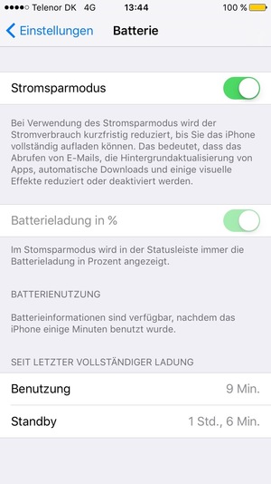 Wählen Sie Stromsparmodus
