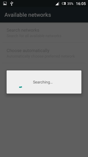 Wait for the search to finish