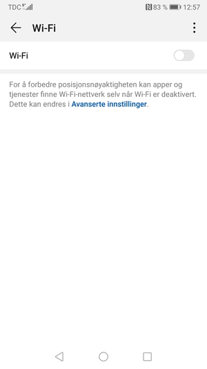 Slå på Wi-Fi