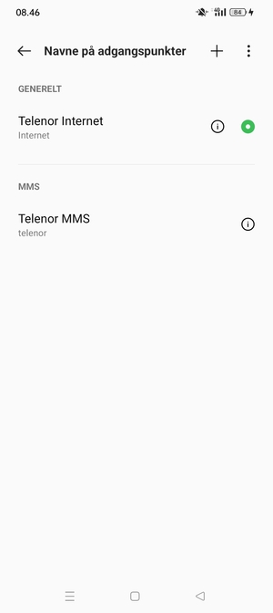 Vælg Menu-knappen