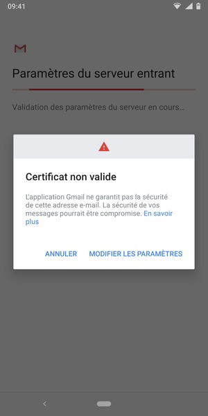 Sélectionnez MODIFIER LES PARAMÈTRES