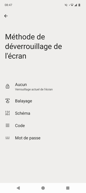 Sélectionnez Schéma
