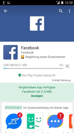 Warten Sie, bis der Installationsprozess  beendet ist