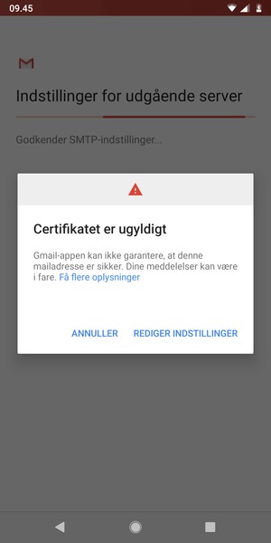 Vælg REDIGER INDSTILLINGER