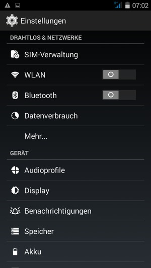 Wählen Sie Mehr...