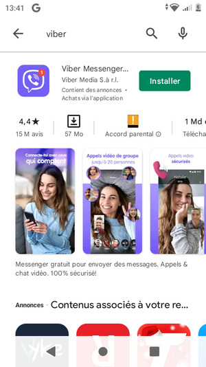 Sélectionnez l'appli