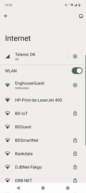Sie sind nun mit dem WLAN-Netzwerk verbunden