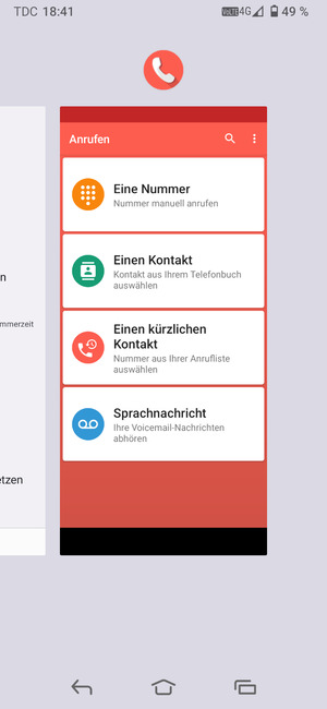 Apps nach oben streifen, um sie zu schliessen