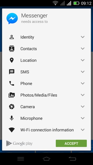 Select ACCEPT