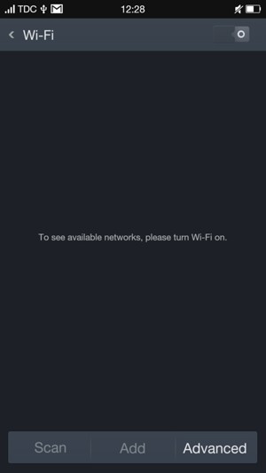 Turn Wi-Fi on