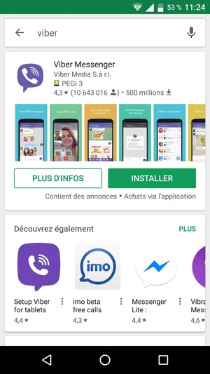 Sélectionnez l'appli