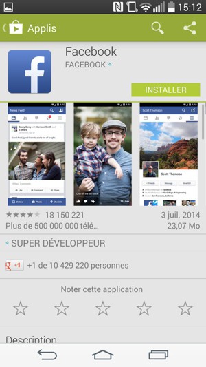 Sélectionnez INSTALLER